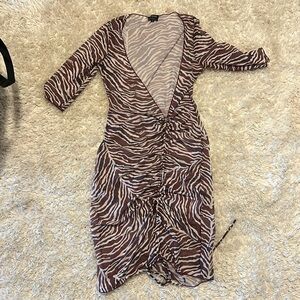 Iconswim x city girls zebra print cover up